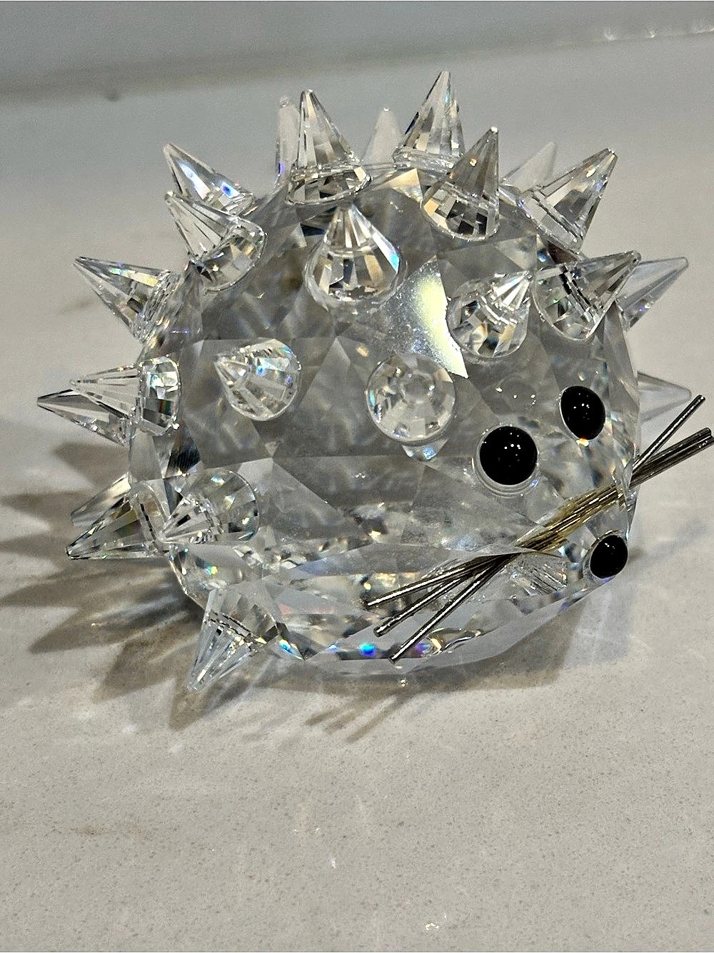 Swarovski Crystal Large Hedgehog Figurine Sculpture